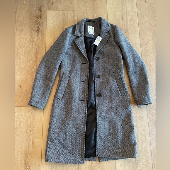 NWT Abercrombie and Fitch Dad Coat. XS - Picture 1 of 10